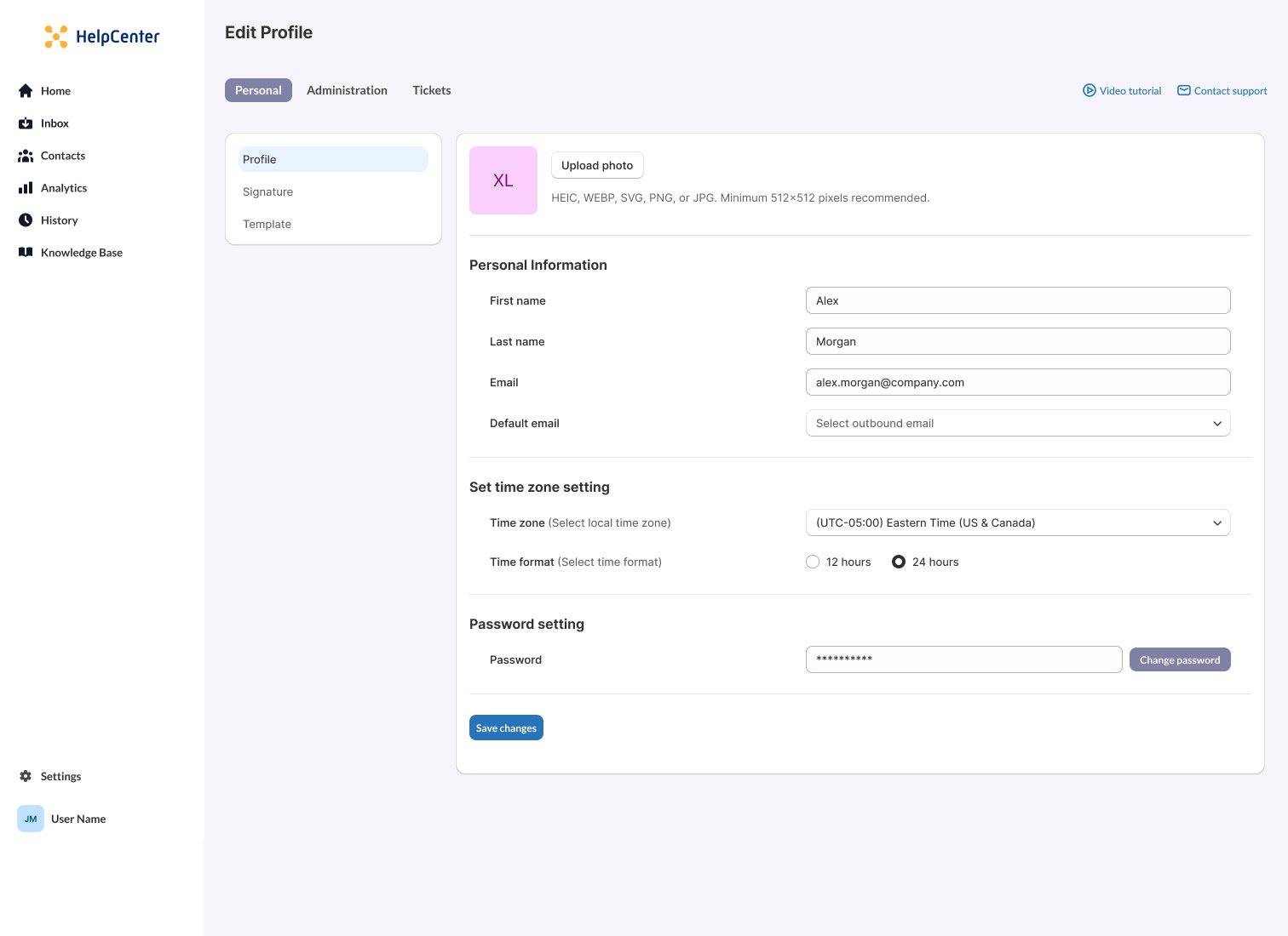 Edit Profile