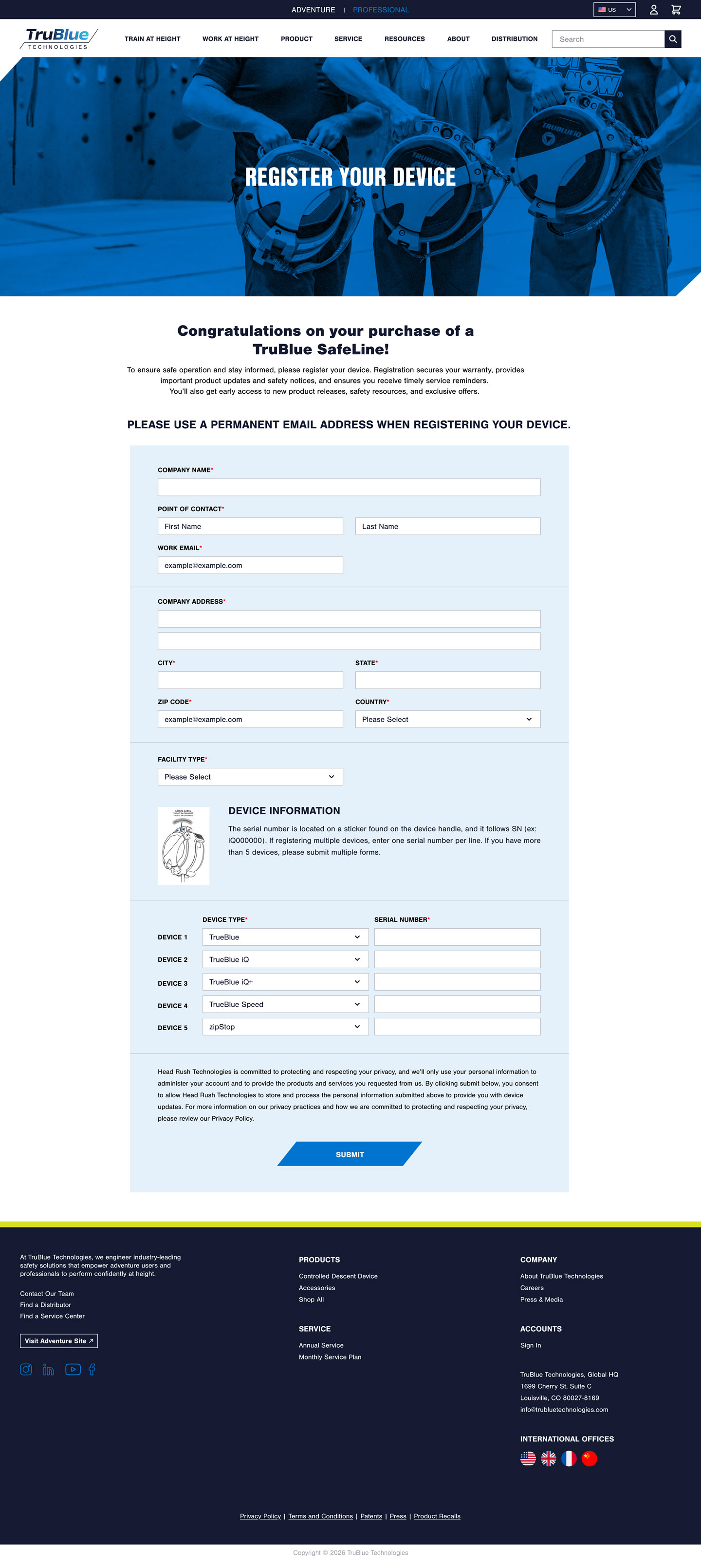 Pro Register Your Device