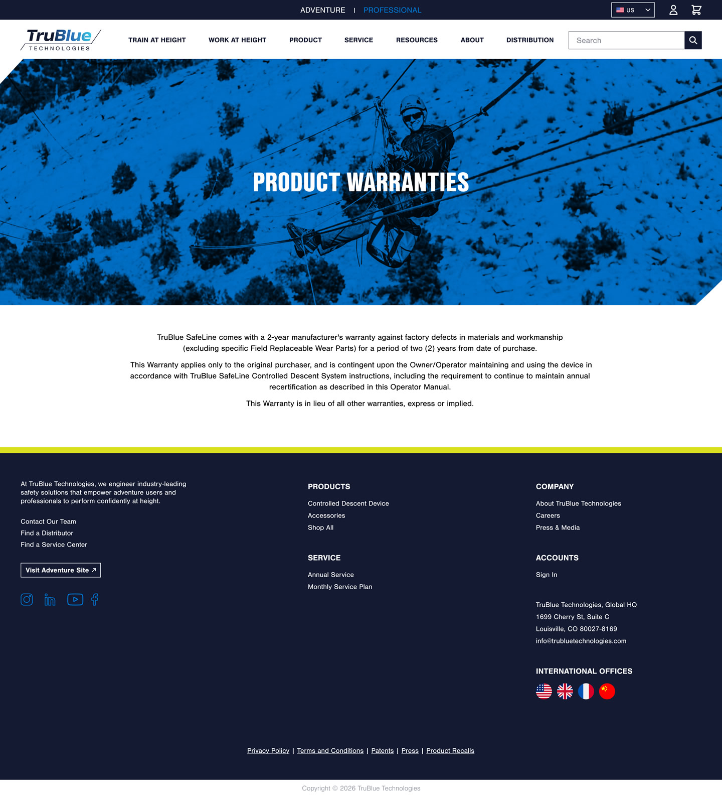 Pro Resources Warranty